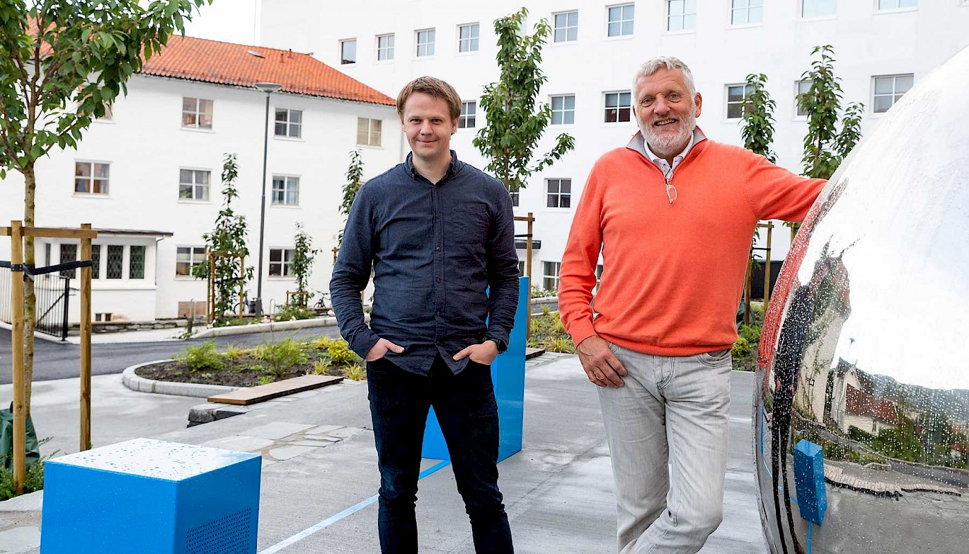 Stein Erik Fæø og Kjell Arne Aarheim er programansvarlige for det nye masterstudiet. Foto: Geir Johannessen
