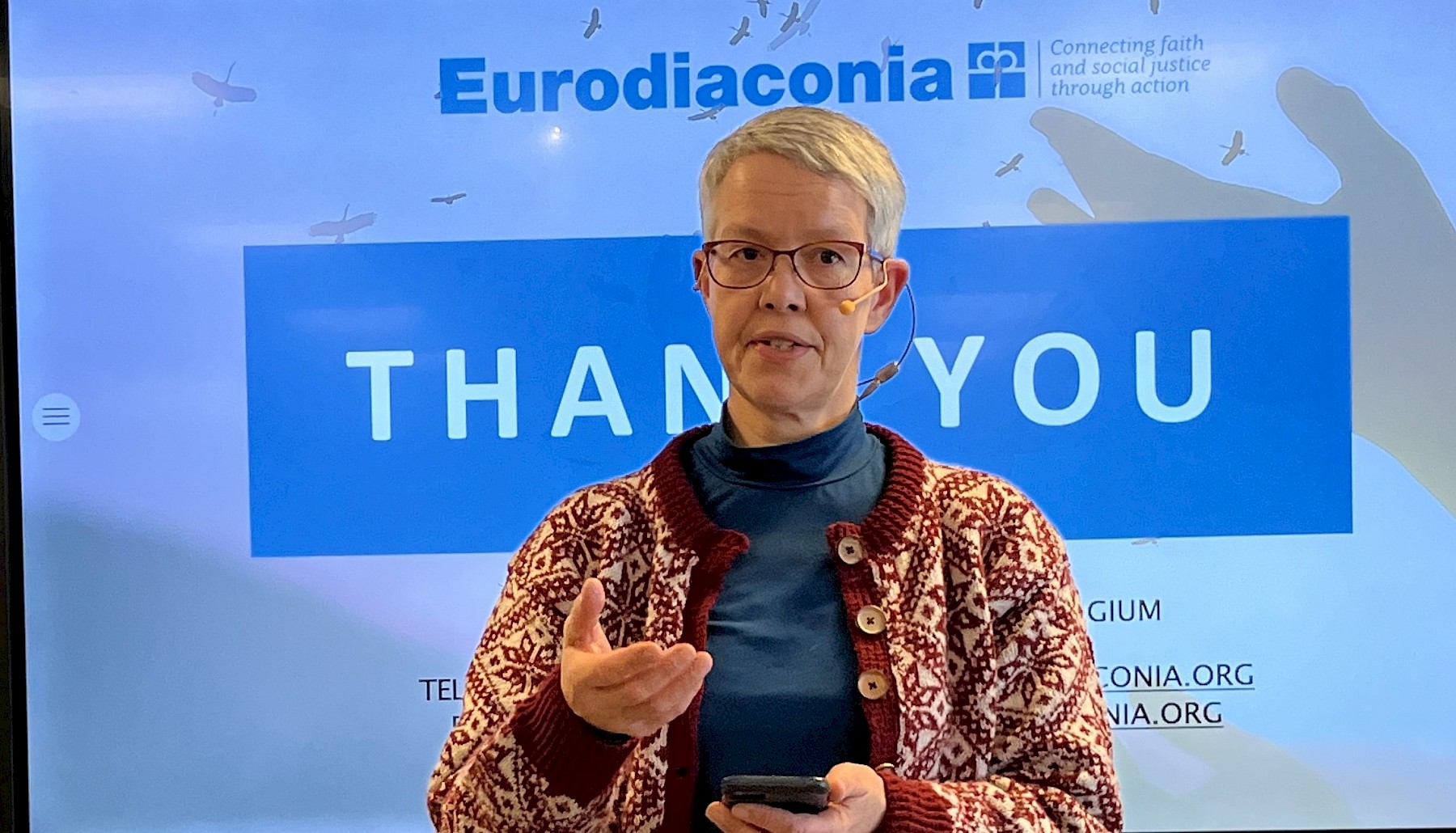 Ingunn Moser, CEO of Diakonhjemmet and leader of the Diaconi Leader Forum, spoke about the value of collaboration with other diaconal organizations
